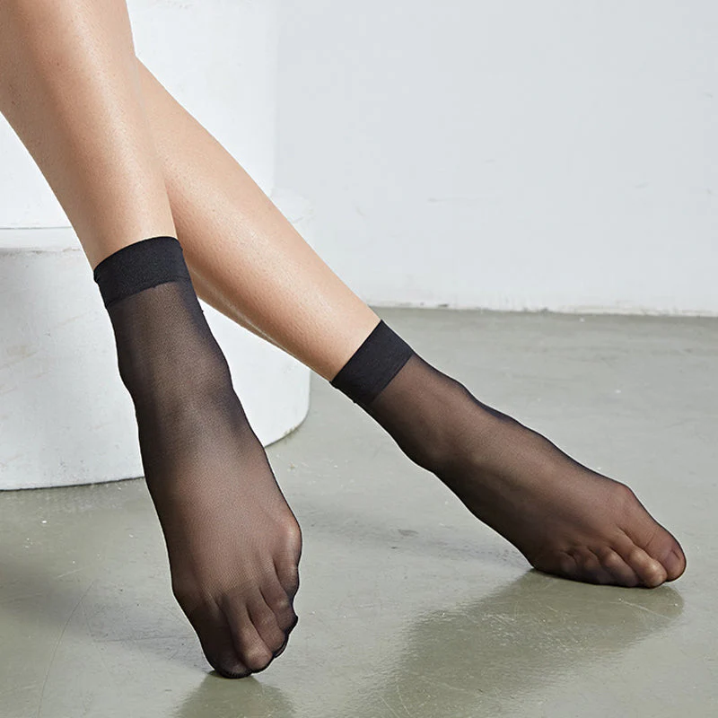 Women's Sheer Crystal Silk Socks Women's Sheer Crystal Silk Socks