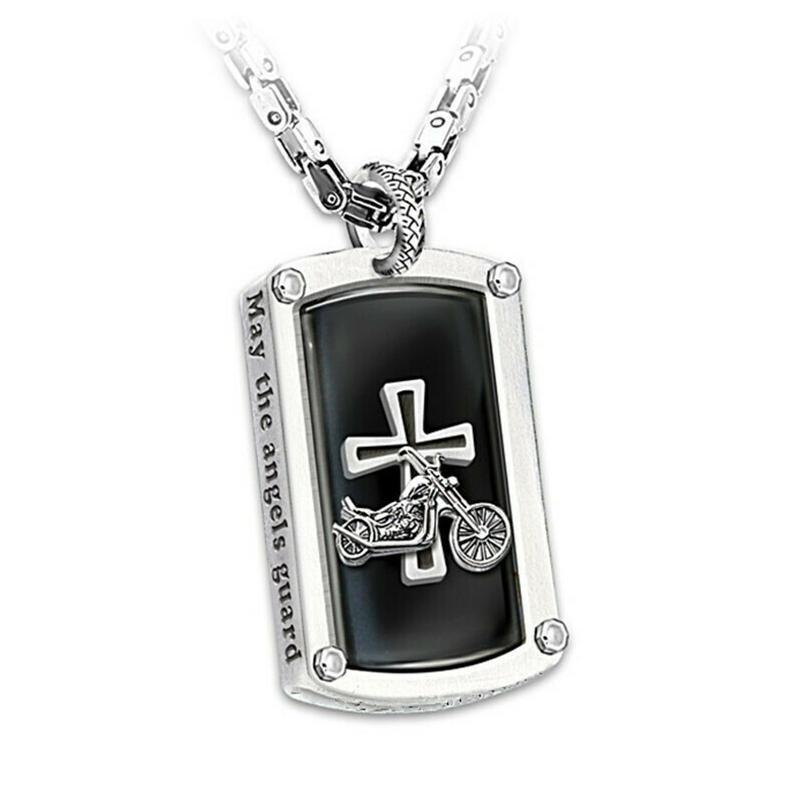 Motorcycle cross pendant necklace Motorcycle cross pendant necklace