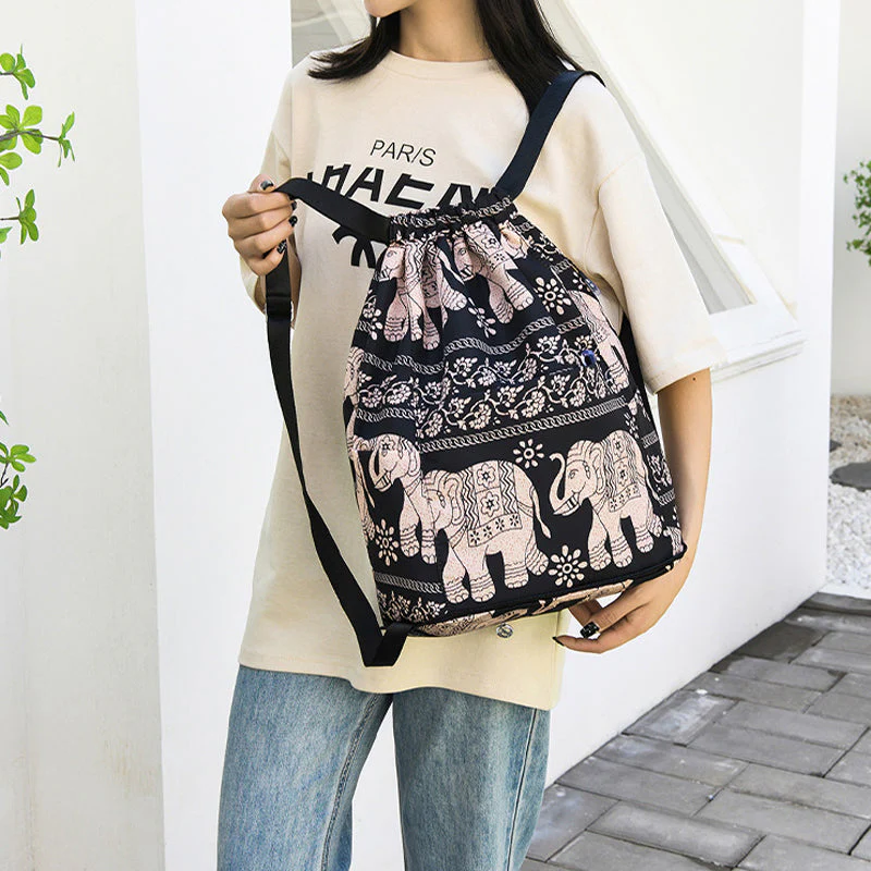 Drawstring Foldable Large Capacity Dry-wet Separation Travel Sports Backpack Drawstring Foldable Large Capacity Dry-wet Separation Travel Sports Backpack