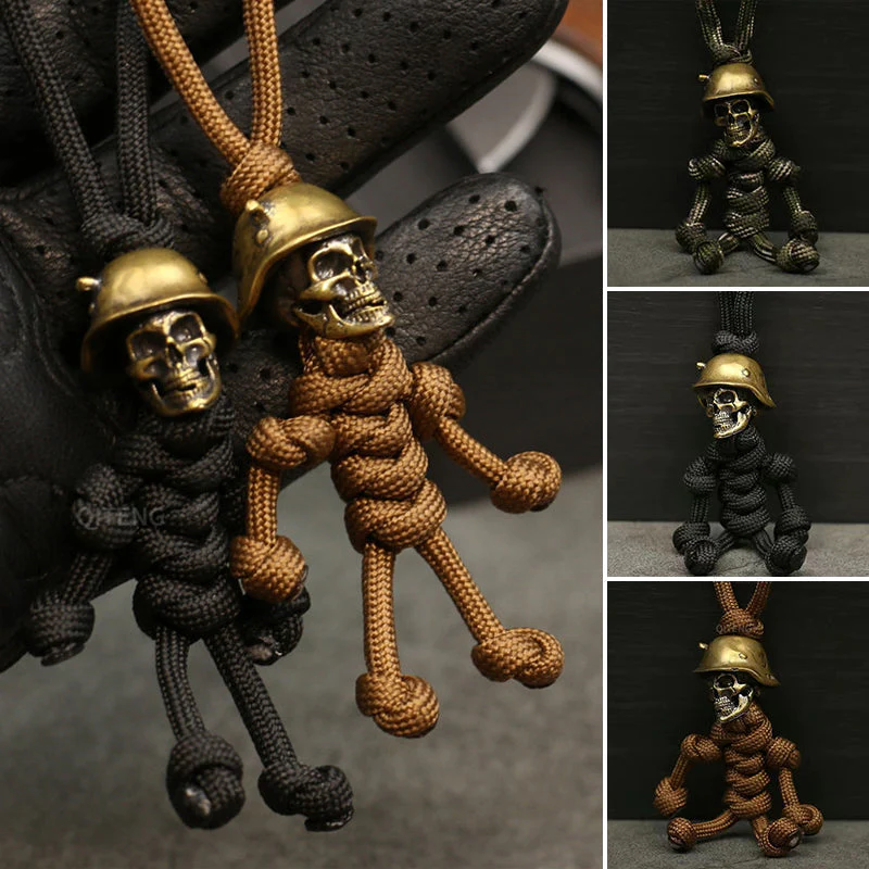 Skeleton Soldier Paracord Keychain Skeleton Soldier Paracord Keychain