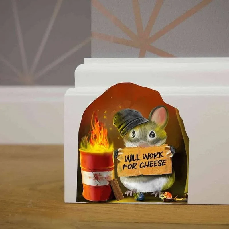 3D Mouse Wall Decal Sticker 3D Mouse Wall Decal Sticker