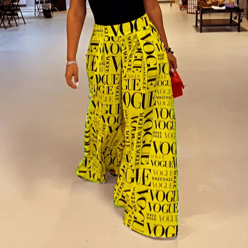 Casual Street Mid Waist Full Length Wide Leg Pants Casual Street Mid Waist Full Length Wide Leg Pants