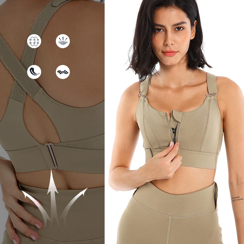Shockproof Zipper Sports Bra Shockproof Zipper Sports Bra
