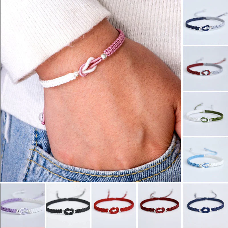Linked Together Handmade Braided Bracele...