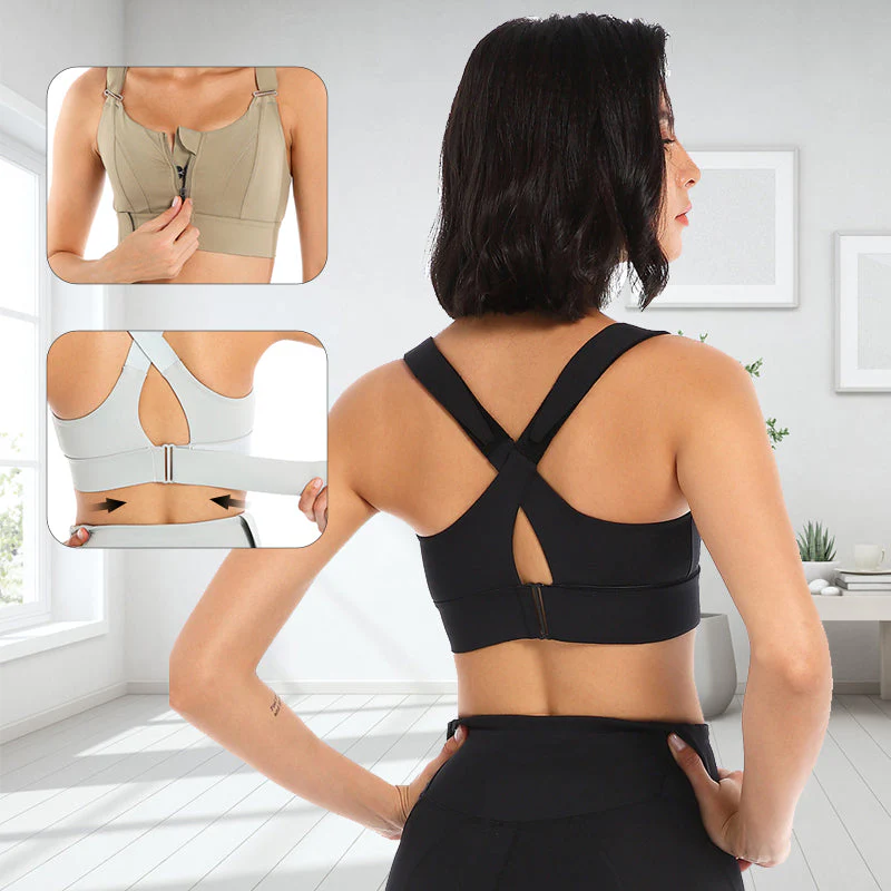 Shockproof Zipper Sports Bra Shockproof Zipper Sports Bra