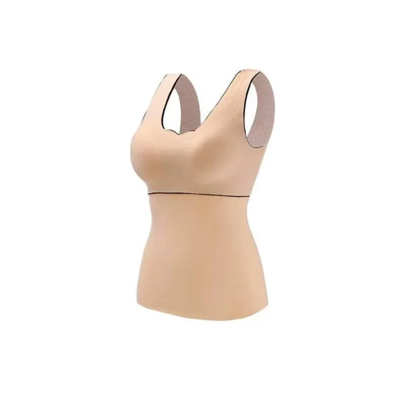 Thin Seamless Fleece Underwear Vest