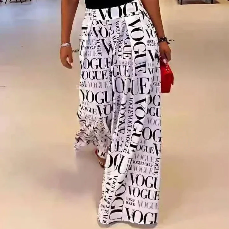 Casual Street Mid Waist Full Length Wide Leg Pants Casual Street Mid Waist Full Length Wide Leg Pants