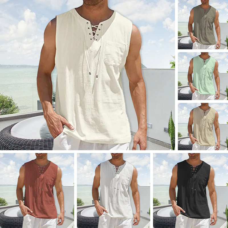 Men's Fashion Cotton Linen T-Shirt Men's Fashion Cotton Linen T-Shirt