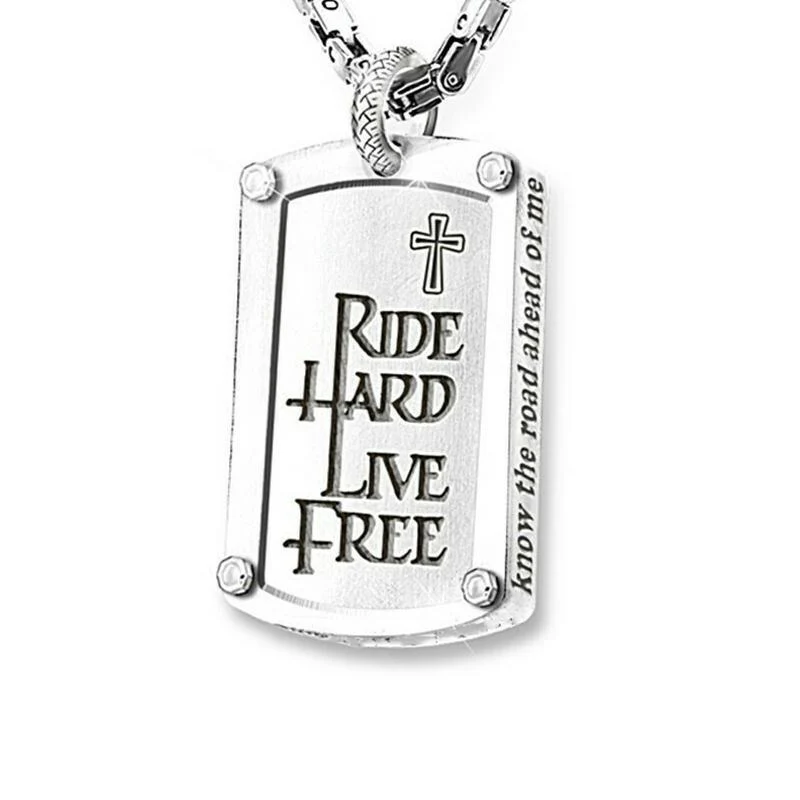 Motorcycle cross pendant necklace Motorcycle cross pendant necklace