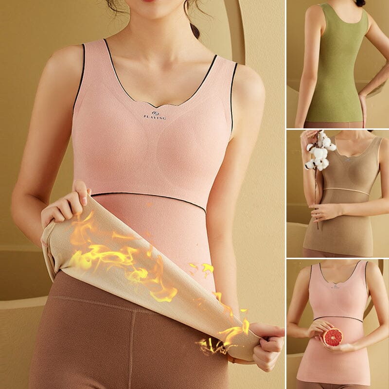 Thin Seamless Fleece Underwear Vest