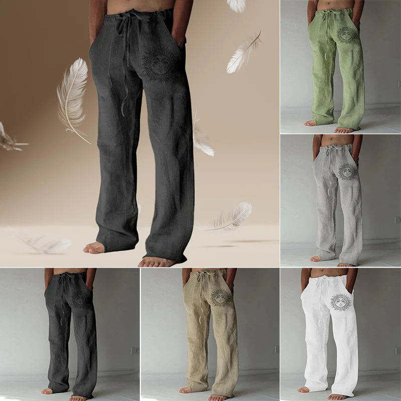 Drawstring Elasticized Casual Trousers Drawstring Elasticized Casual Trousers