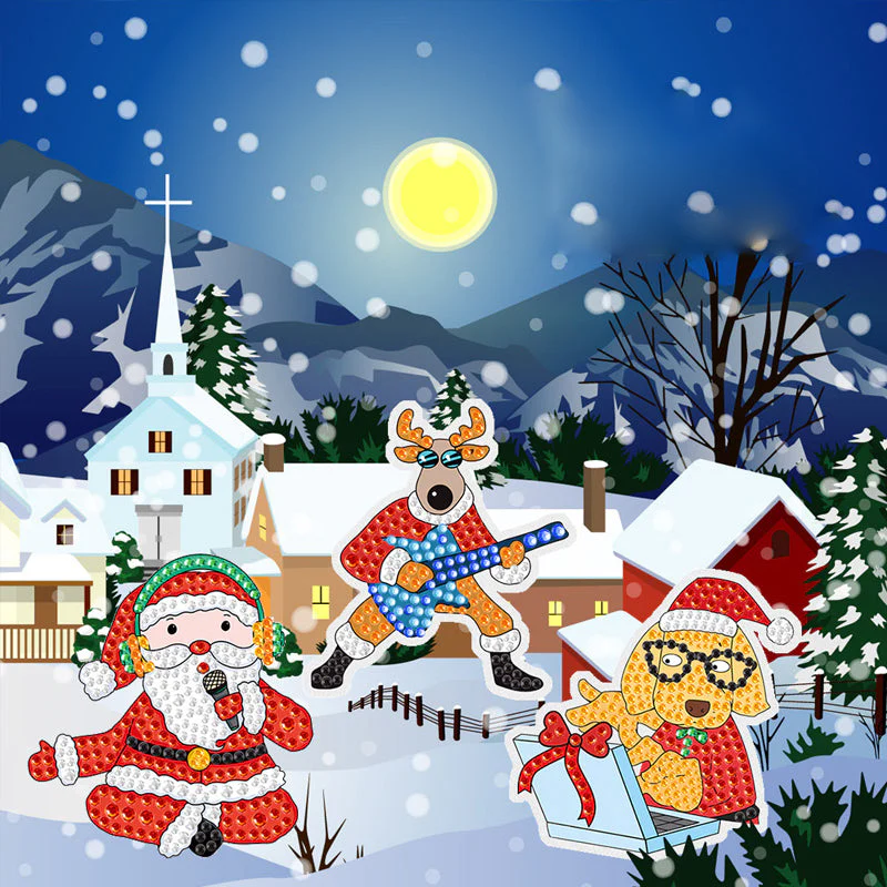 Christmas Diamond Painting Sticker Kit Christmas Diamond Painting Sticker Kit