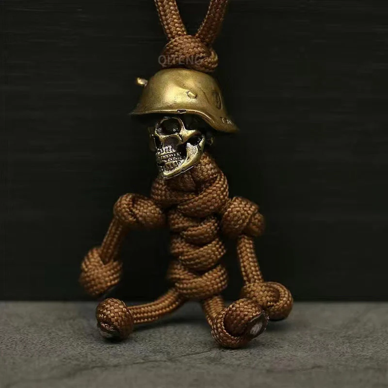 Skeleton Soldier Paracord Keychain Skeleton Soldier Paracord Keychain