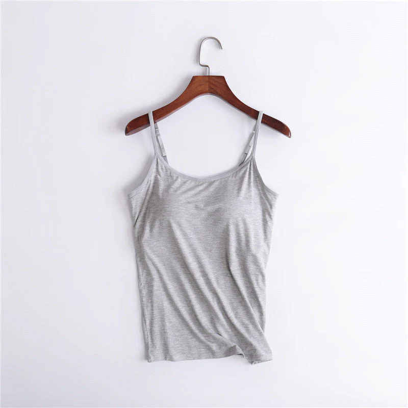 Tank Top With Built-In Bra