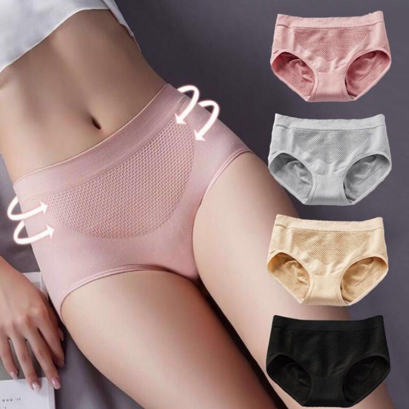 Women's Breathable Panties with Hon...