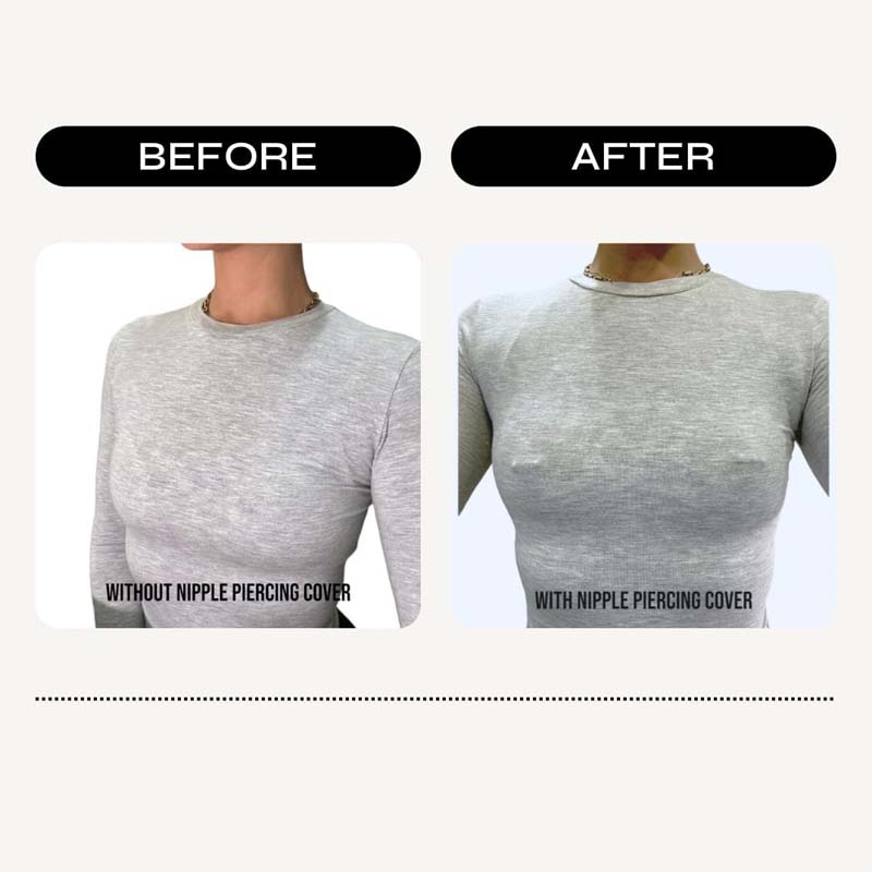 Seamless Breast Patch With Nipple Studs Seamless Breast Patch With Nipple Studs