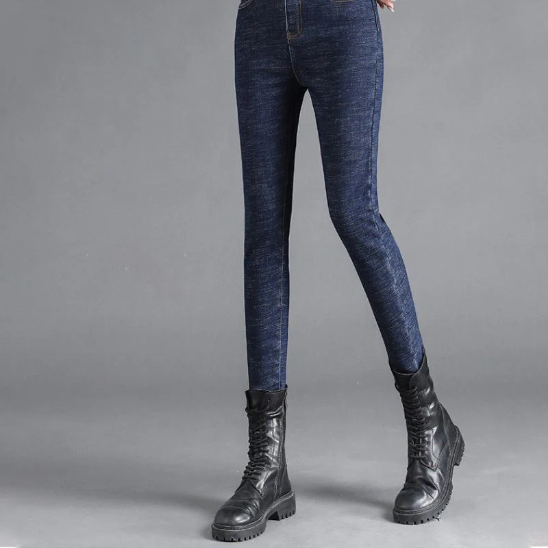 Womens Winter Fleece Lined Stretchy Jeggings