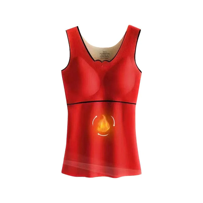 Thin Seamless Fleece Underwear Vest